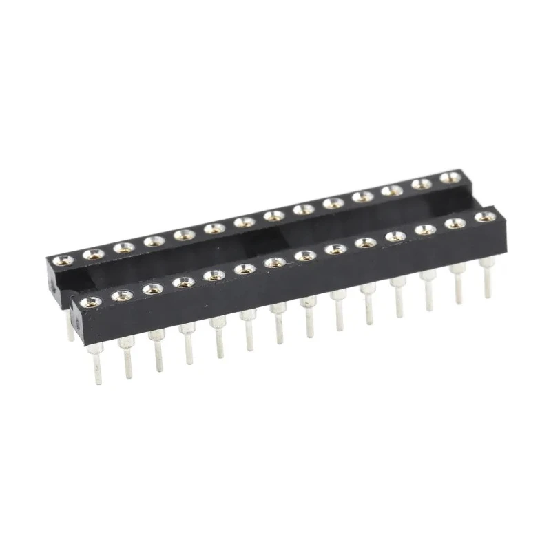 ASSMANN WSW 2.54 mm Pitch Vertical 28 Way Through Hole Turned Pin Open Frame DIL Socket 3A AR 28 HZL/7-TT