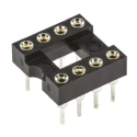 ASSMANN WSW 2.54 mm Pitch Vertical 8 Way Through Hole Turned Pin Open Frame DIL Socket 3A AR 08 HZL-TT
