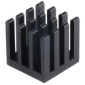 Fischer Elektronik Heatsink Universal Square Alu Black Anodised Aluminium 18.6K/W 14mm x 14mm x 14mm ICK PGA 6x6x14