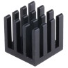 Fischer Elektronik Heatsink Universal Square Alu Black Anodised Aluminium 18.6K/W 14mm x 14mm x 14mm ICK PGA 6x6x14
