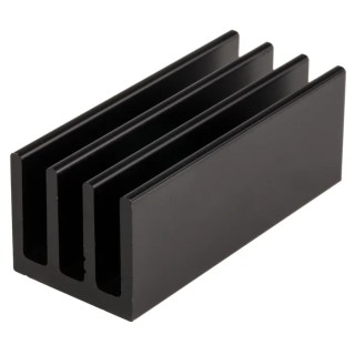 Fischer Elektronik Heatsink PCB Mounting Black Anodised 8.5K/W Thermal Resistance 19 mm Height 50 mm Length SK454 -50SA