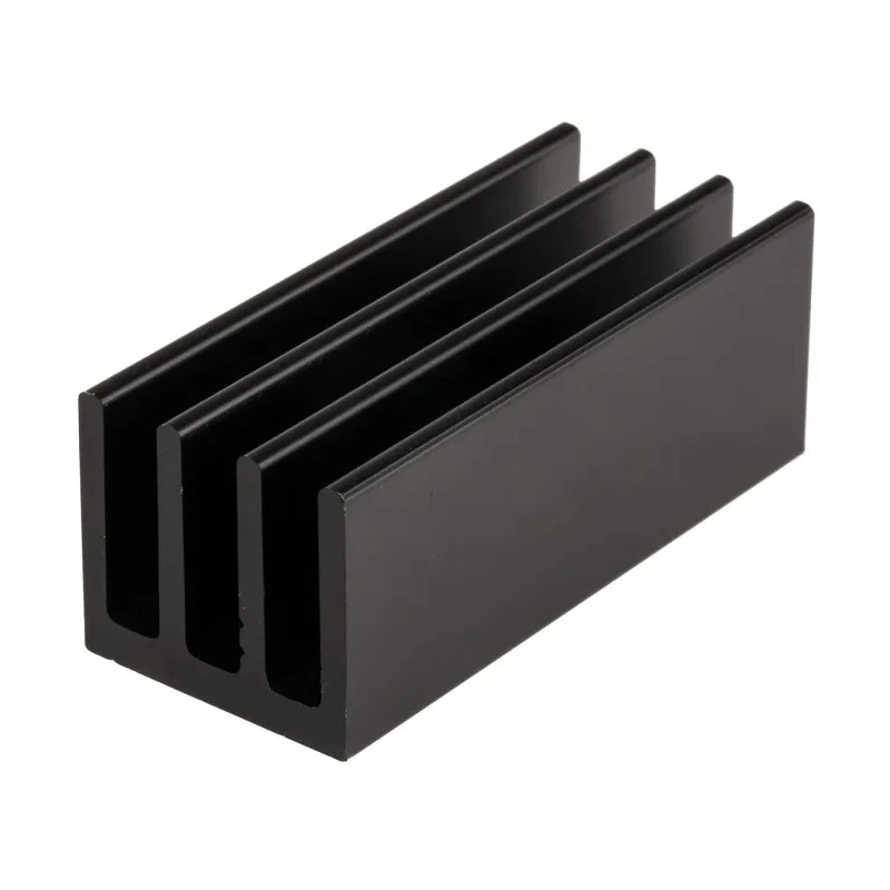 Fischer Elektronik Heatsink PCB Mounting Black Anodised 8.5K/W Thermal Resistance 19 mm Height 50 mm Length SK454 -50SA