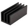 Fischer Elektronik Heatsink PCB Mounting Black Anodised 8.5K/W Thermal Resistance 19 mm Height 50 mm Length SK454 -50SA