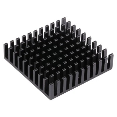 Fischer Elektronik Heatsink Universal Square Aluminium Black Anodised 13.8K/W 40mm x 40mm x 10mm ICK BGA 40x40x10