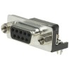 RS PRO D-Sub Right Angle 9 Way Through Hole Connector 2.77 mm Pitch 250V A-DF 09 A/KG-T2