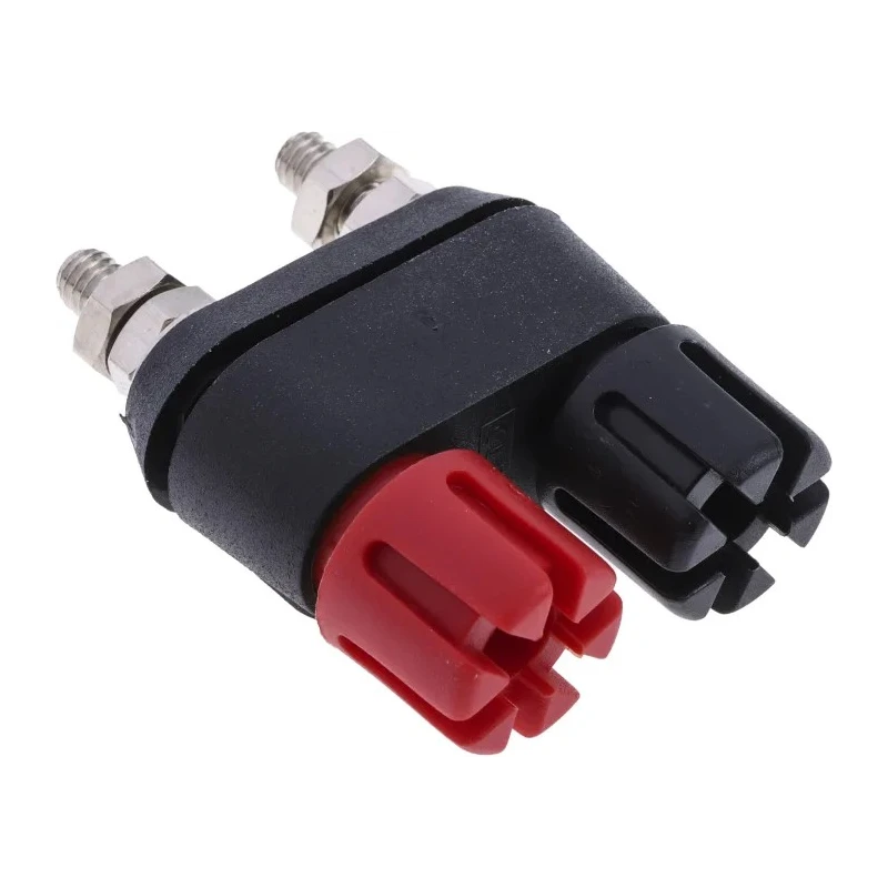 RS PRO 4 mm Black and Red Terminal Post 2BA Thread 30A 30 mm Height Insulated Fibreglass Reinforced Nylon 677-8759
