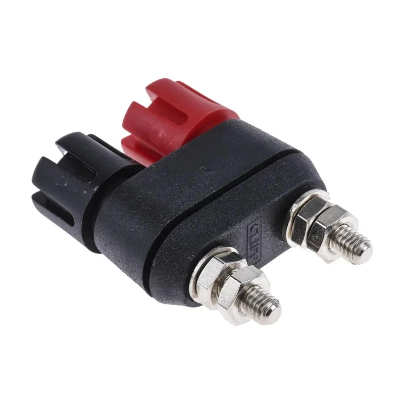RS PRO 4 mm Black and Red Terminal Post 2BA Thread 30A 30 mm Height Insulated Fibreglass Reinforced Nylon 677-8759