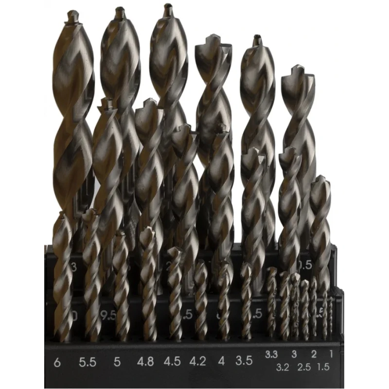 DeWALT 29-Piece Twist Drill Bit Set for Metal, 1 mm to 13 mm HSS-Co DT4957-QZ