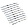 DeWALT Jigsaw Blade Set Steel 70 mm 10 Pieces Bi-Metal Wood Cutting DT2296R-GB