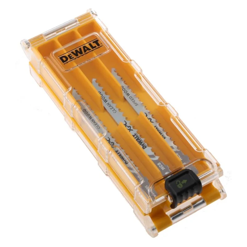 DeWALT Jigsaw Blade Set Steel 70 mm 10 Pieces Bi-Metal Wood Cutting DT2296R-GB