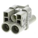 HARTING Power Connector Housing Cable Screw 2 Way Female 40A 830V Han Q 09120022752