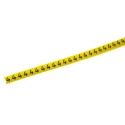HellermannTyton Helagrip Slide-On Cable Marker, Pre-Printed Legend "4", Yellow PVC, 2mm-5mm Cable Diameter, 3.5mm HGDC2-5