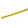 HellermannTyton Helagrip Slide-On Cable Marker, Pre-Printed Legend "4", Yellow PVC, 2mm-5mm Cable Diameter, 3.5mm HGDC2-5