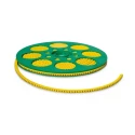 HellermannTyton Helagrip Slide-On Cable Marker, Pre-Printed Legend "4", Yellow PVC, 2mm-5mm Cable Diameter, 3.5mm HGDC2-5