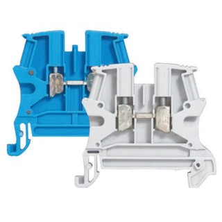Legrand 371 Series DIN Rail Terminal Block Blue, 6mm² Cable, 1-Level, Screw Termination, 800V, 50A Current 0 371 02