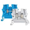 Legrand 371 Series DIN Rail Terminal Block Blue, 6mm² Cable, 1-Level, Screw Termination, 800V, 50A Current 0 371 02