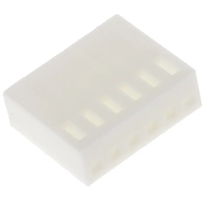 Molex KK 254 Female Connector Housing Nylon 2.54 mm Pitch 6 Way 1 Row Straight 10-11-2063