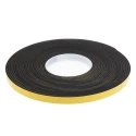 RS PRO Black EPDM Foam Tape, 12mm Width x 10m Length, 3mm Thickness, Single Sided Rubber Adhesive 567-963