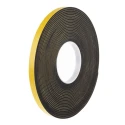 RS PRO Black EPDM Foam Tape, 12mm Width x 10m Length, 3mm Thickness, Single Sided Rubber Adhesive 567-963