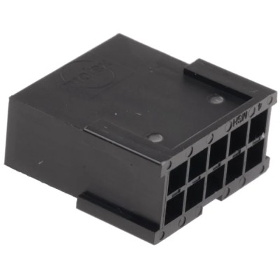 Molex Micro-Fit 3.0 Male Connector Housing, 3 mm Pitch, 10 Way, 2 Row Straight 43020-1001