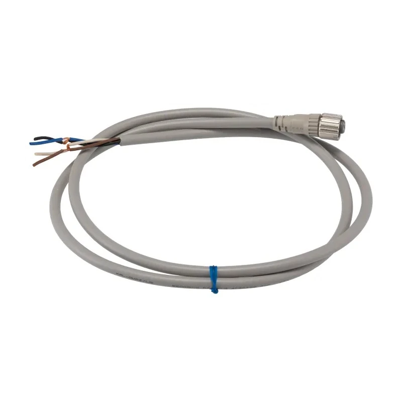 Omron Female 4 Way Straight to Female Unterminated Sensor Actuator Cable 1 m XS5F-D421-C80-F