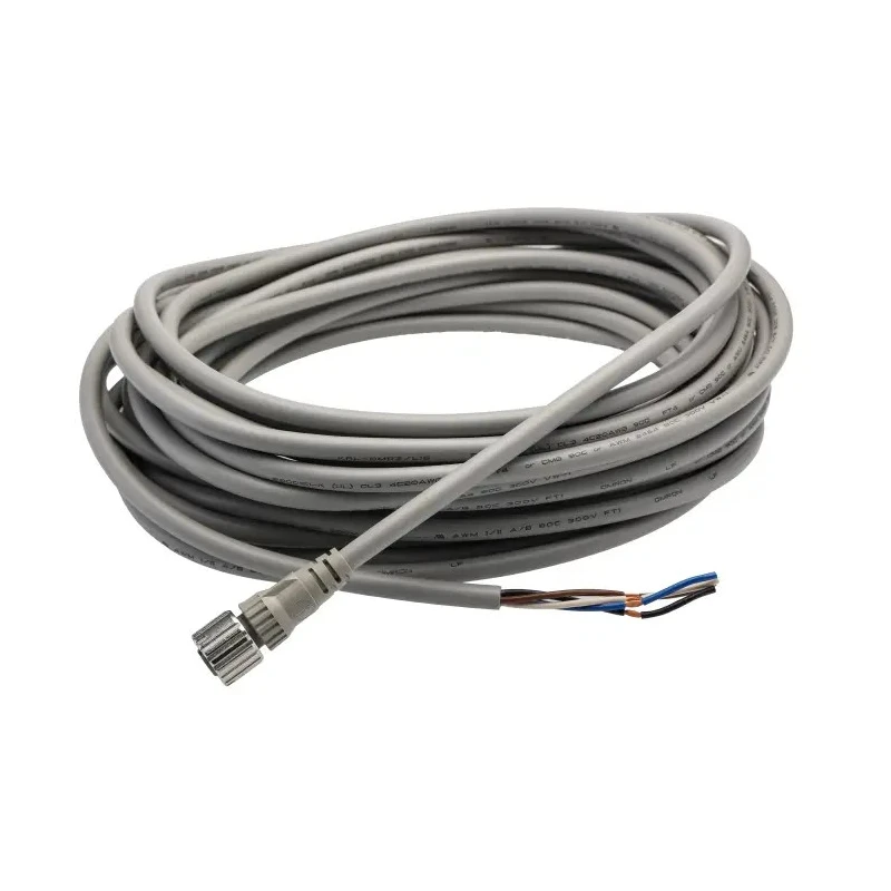 Omron Female 4 Way Straight to Male/Female 4 Way Unterminated Sensor Actuator Cable 10m XS5F-D421-J80-F