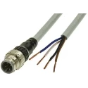 Omron Male 4 Way Straight to Unterminated Sensor Actuator Cable 3 m XS5H-D421-A80-F