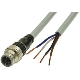 Omron Male 4 Way Straight to Unterminated Sensor Actuator Cable 3 m XS5H-D421-A80-F