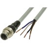 Omron Male 4 Way Straight to Unterminated Sensor Actuator Cable 3 m XS5H-D421-A80-F