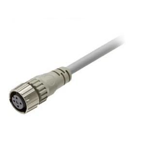 Omron Male 4 Way Straight to Female Unterminated Sensor Actuator Cable, 3 m, 4 Contacts, 250 V DC, IP67 Rated XS5F-D421-E80-F