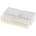 TE Connectivity Mini-Universal MATE-N-LOK Male Connector Housing 4.14 mm Pitch 18 Way 2 Row Straight 770584-1
