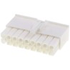 TE Connectivity Mini-Universal MATE-N-LOK Male Connector Housing 4.14 mm Pitch 18 Way 2 Row Straight 770584-1