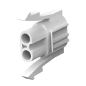 TE Connectivity Commercial MATE-N-LOK Male Connector Housing 5.98 mm Pitch 2 Way 1 Row Straight 151680