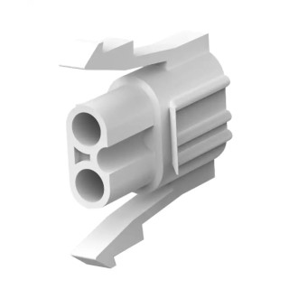 TE Connectivity Commercial MATE-N-LOK Male Connector Housing 5.98 mm Pitch 2 Way 1 Row Straight 151680
