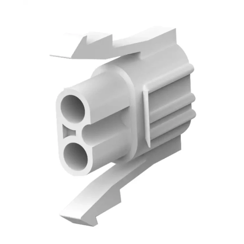 TE Connectivity Commercial MATE-N-LOK Male Connector Housing 5.98 mm Pitch 2 Way 1 Row Straight 151680