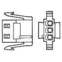 TE Connectivity Commercial MATE-N-LOK Male Connector Housing 5.08 mm Pitch 4 Way 1 Row Straight 1-480425-0