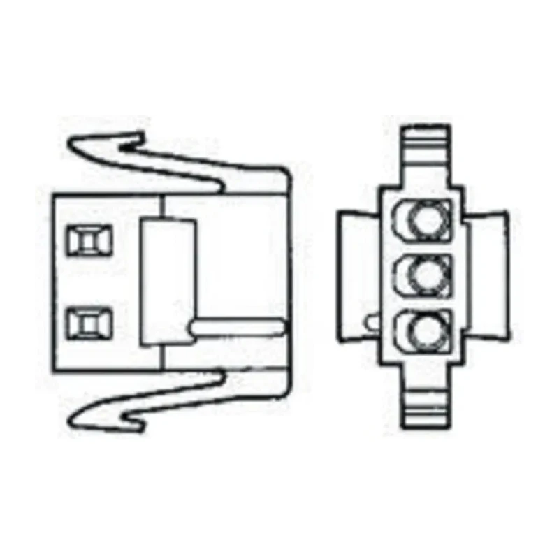 TE Connectivity Commercial MATE-N-LOK Male Connector Housing 5.08 mm Pitch 4 Way 1 Row Straight 1-480425-0