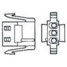 TE Connectivity Commercial MATE-N-LOK Male Connector Housing 5.08 mm Pitch 4 Way 1 Row Straight 1-480425-0