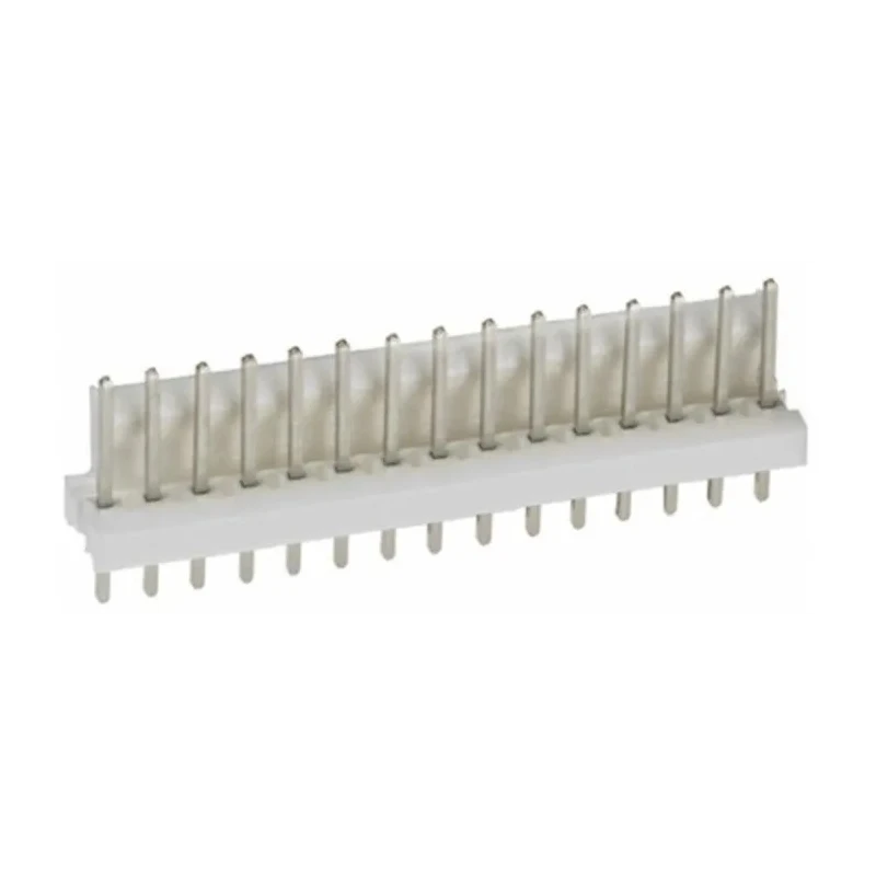 TE Connectivity MTA-100 Series Straight Through Hole Pin Header, 15 Contacts, 2.54 mm Pitch, 1 Row, Unshrouded 1-640454-5