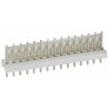 TE Connectivity MTA-100 Series Straight Through Hole Pin Header, 15 Contacts, 2.54 mm Pitch, 1 Row, Unshrouded 1-640454-5