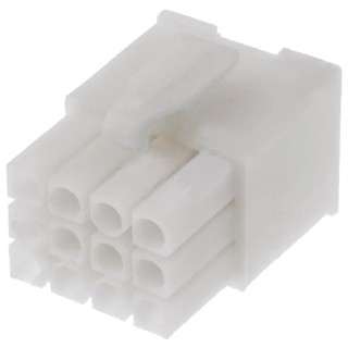 TE Connectivity Mini-Universal MATE-N-LOK Male Connector Housing 12 Way 3 Row 4.2 mm Pitch Nylon Cable Mount 172341-1