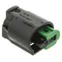 TE Connectivity Micro Quadlok System Automotive Connector Female Black Cable 2 Way Crimp Termination 1-967644-1