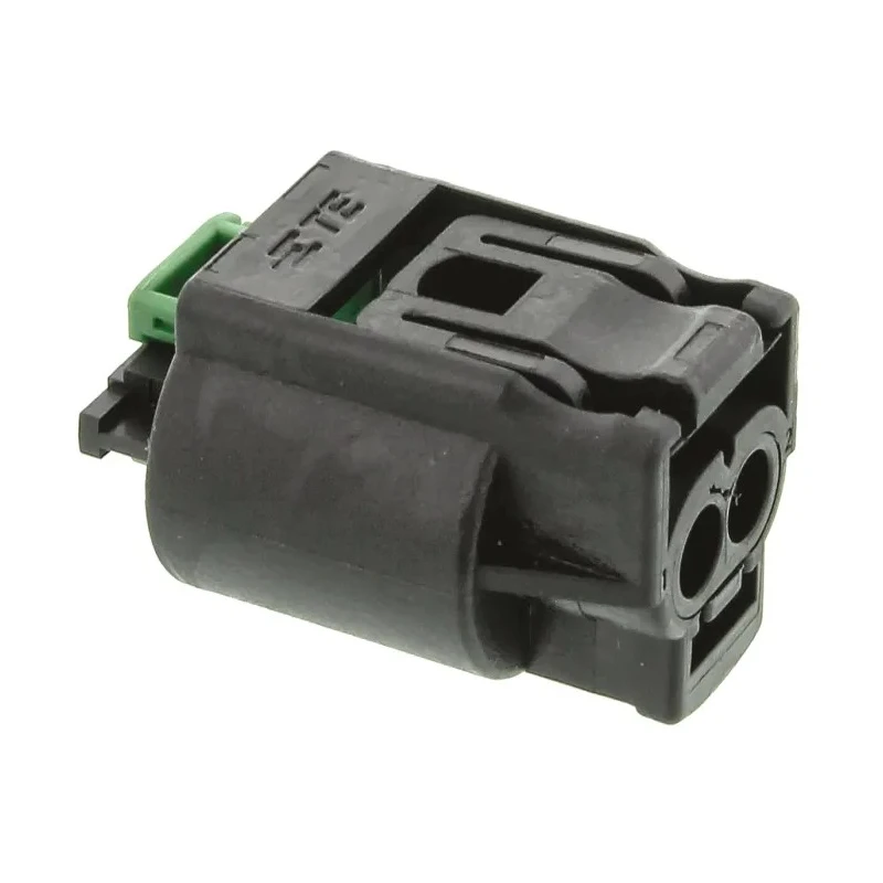 TE Connectivity Micro Quadlok System Automotive Connector Female Black Cable 2 Way Crimp Termination 1-967644-1