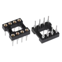TE Connectivity DIPLOMATE 800 2.54 mm Pitch Vertical 8 Way Through Hole Turned Pin Open Frame DIL Socket 3A 2-1571586-2