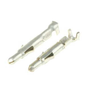 TE Connectivity Universal MATE-N-LOK Series Male Crimp Terminal Contact Brass Tin Plating 19A 24-18 AWG 22.23mm 350690-1