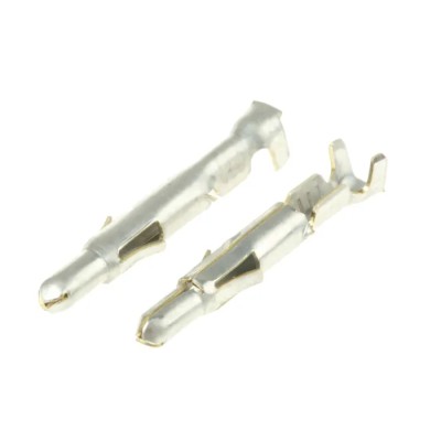 TE Connectivity Universal MATE-N-LOK Series Male Crimp Terminal Contact Brass Tin Plating 19A 24-18 AWG 22.23mm 350690-1