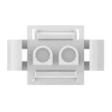 TE Connectivity Universal MATE-N-LOK II Male Connector Housing 6.35 mm Pitch 2 Way 1 Row Straight 770017-1