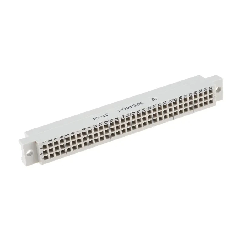 TE Connectivity 96 Way 2.54 mm Pitch Wire-to-Board Crimp 3 Row Female Straight DIN 41612 Connector 925486-1