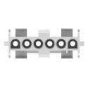 TE Connectivity Universal MATE-N-LOK Female Connector Housing 6.35 mm Pitch 6 Way 1 Row Straight 926307-3