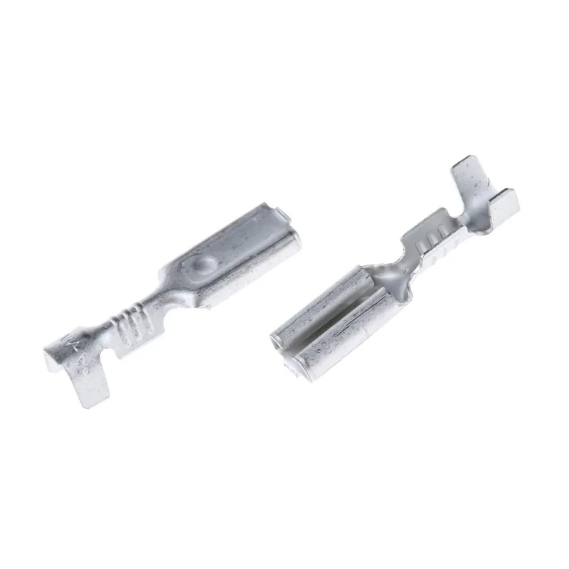 TE Connectivity FASTON .110 Silver Uninsulated Female Spade Connector Crimp 2.79 mm Tab Size 24 AWG to 20 AWG 150205-2